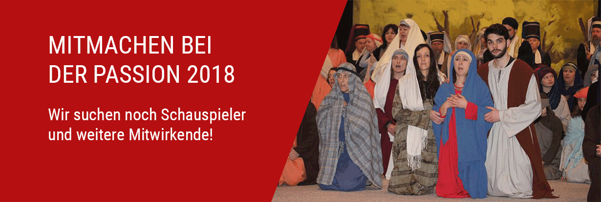 Vorsprechen bei der Passion 2018